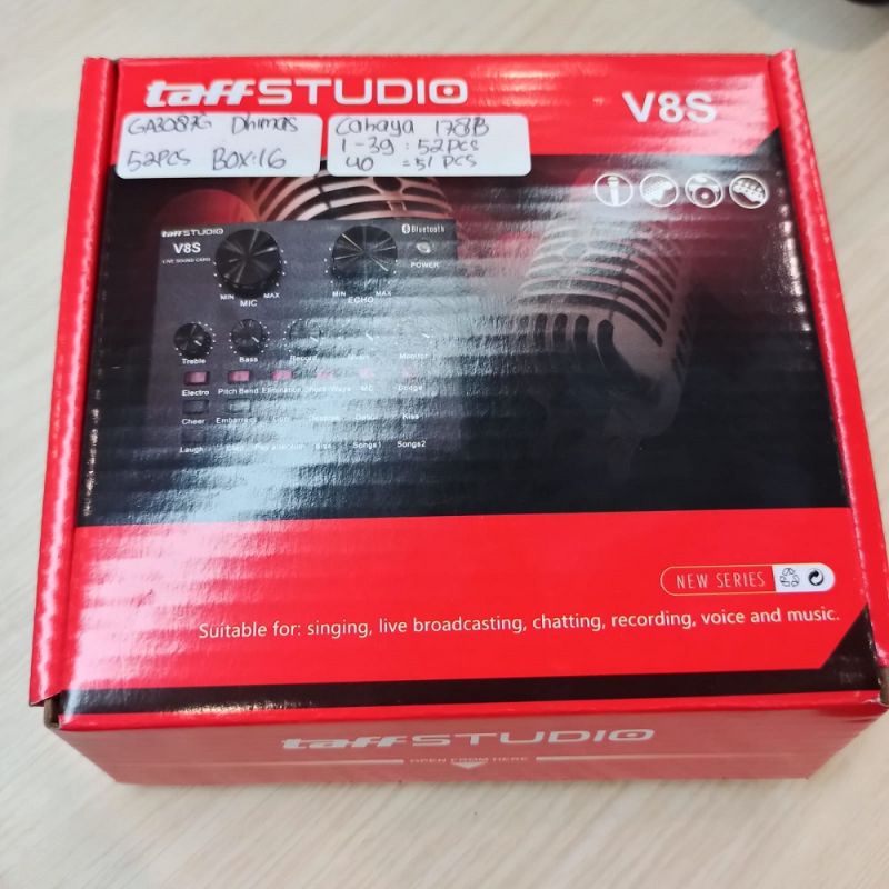 Soundcard V8s Bluetooth Original Taffstudio