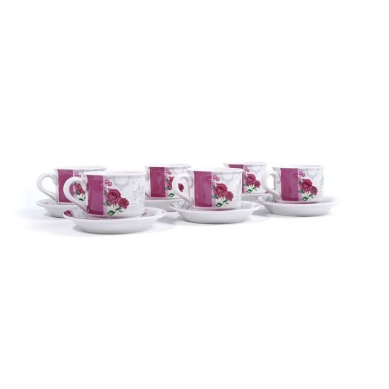 Vicenza Tea Set - Cangkir dan lepek YC83 Eternity
