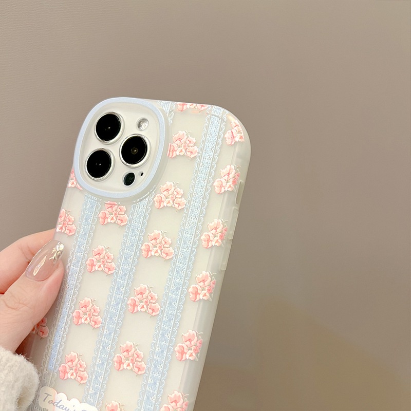 Soft Case Bahan Silikon Motif Bunga Untuk IPhone 7 8 Plus X XR XS Max 11 Pro Max 12 13 Pro Max SE 2020