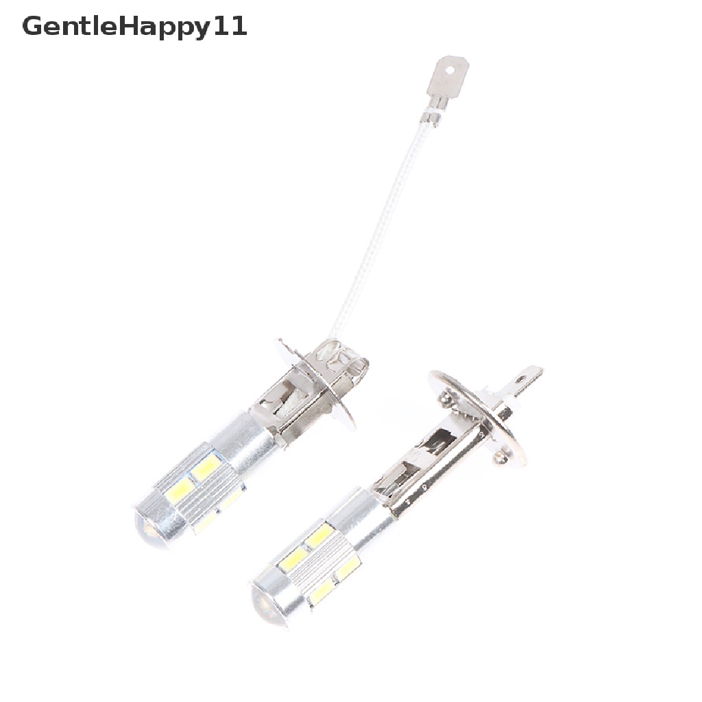 Gentlehappy 2Pcs Lampu Kabut Depan Mobil LED H1 H3 12V 5630 6000K DC