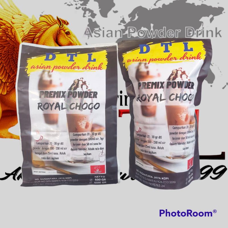 

Bubuk minuman DTL rasa coklat / powder drink DTL varian royal choco