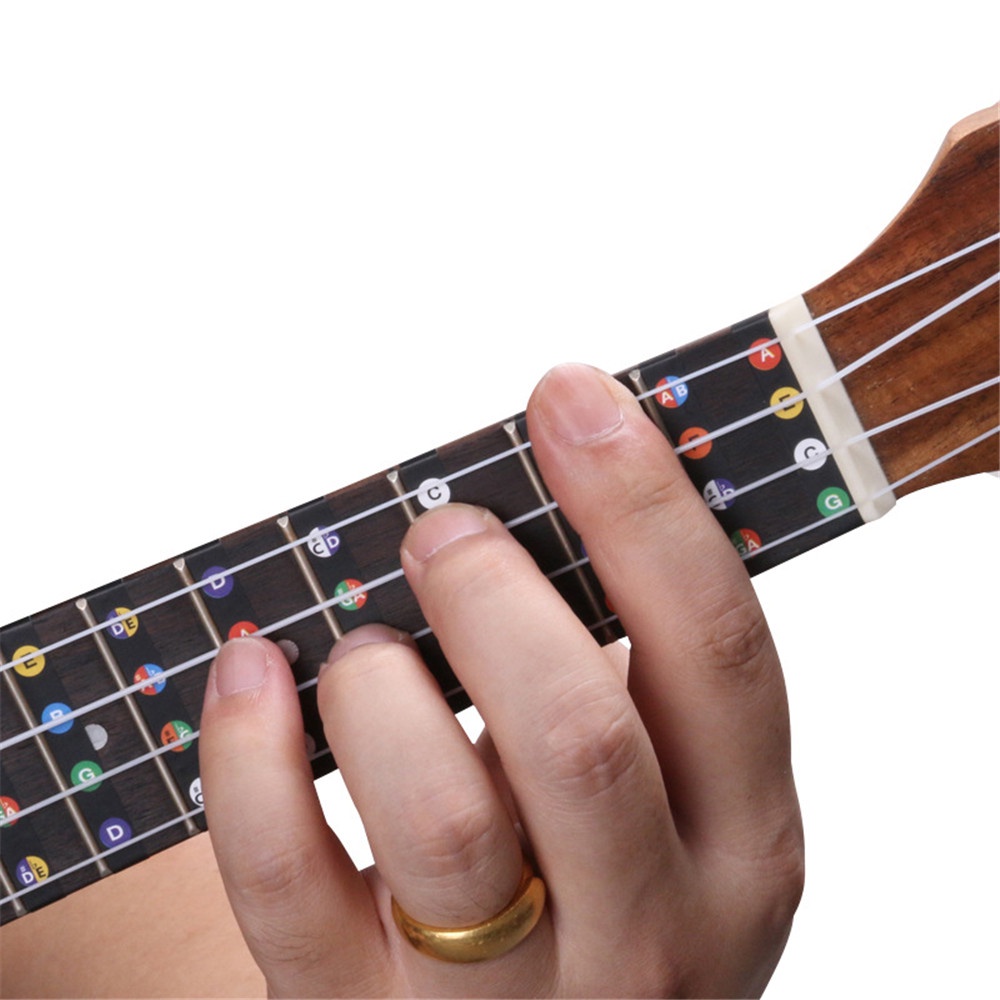 Ukulele 23 Inch 26 Inch Leher dan Kepala Fingerboard Scale Pitch Sticker Cocok untuk Pemula Untuk Berlatih