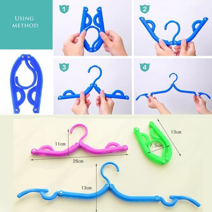 Hanger Lipat Gantungan Baju / Hanger Pakaian Baju / Gantungan Jemuran Pakaian
