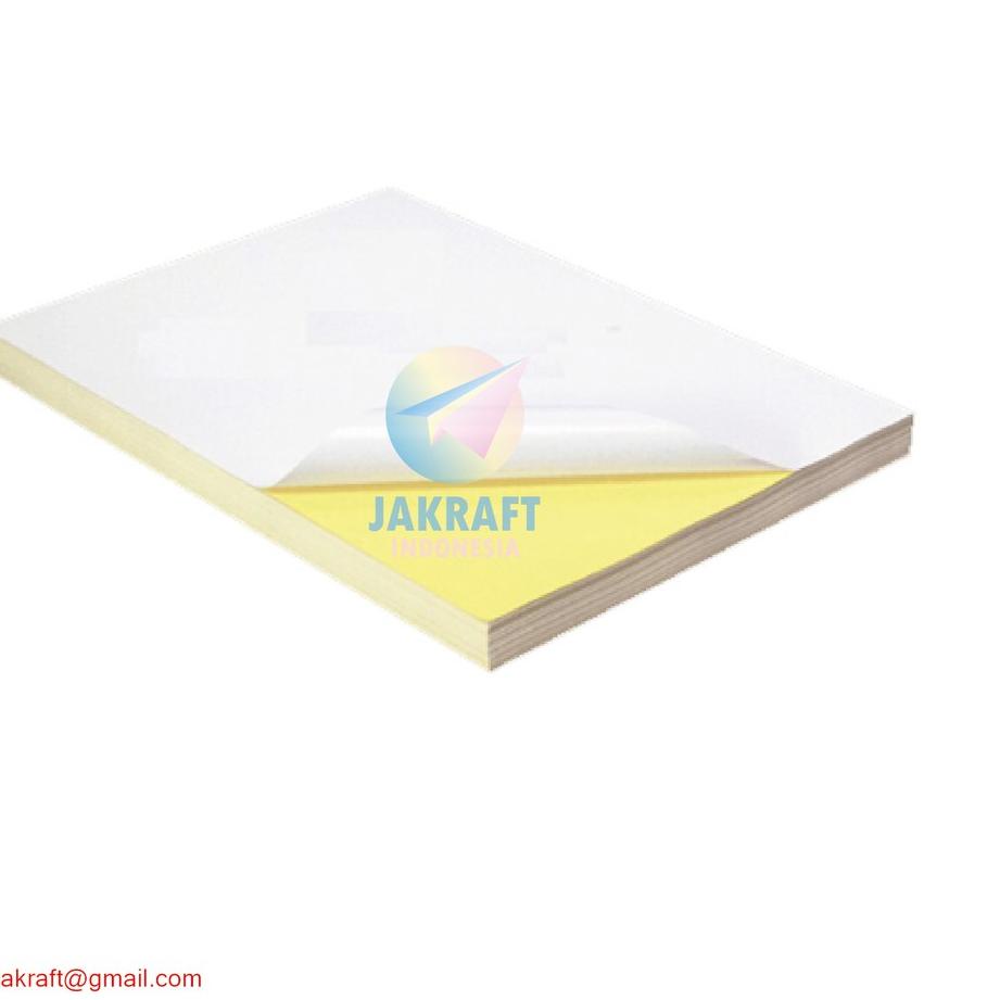 

Flash Sale 50 Lembar Kertas Stiker Sticker Glossy Chromo Bontax Art Paper A4 ARTOS Anti Air ✔