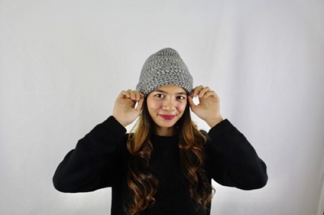 IMPORT Hat Beanie Two Tones Topi Kupluk Korean Style Winter Musim Dingin Hat Beanie Two Tones