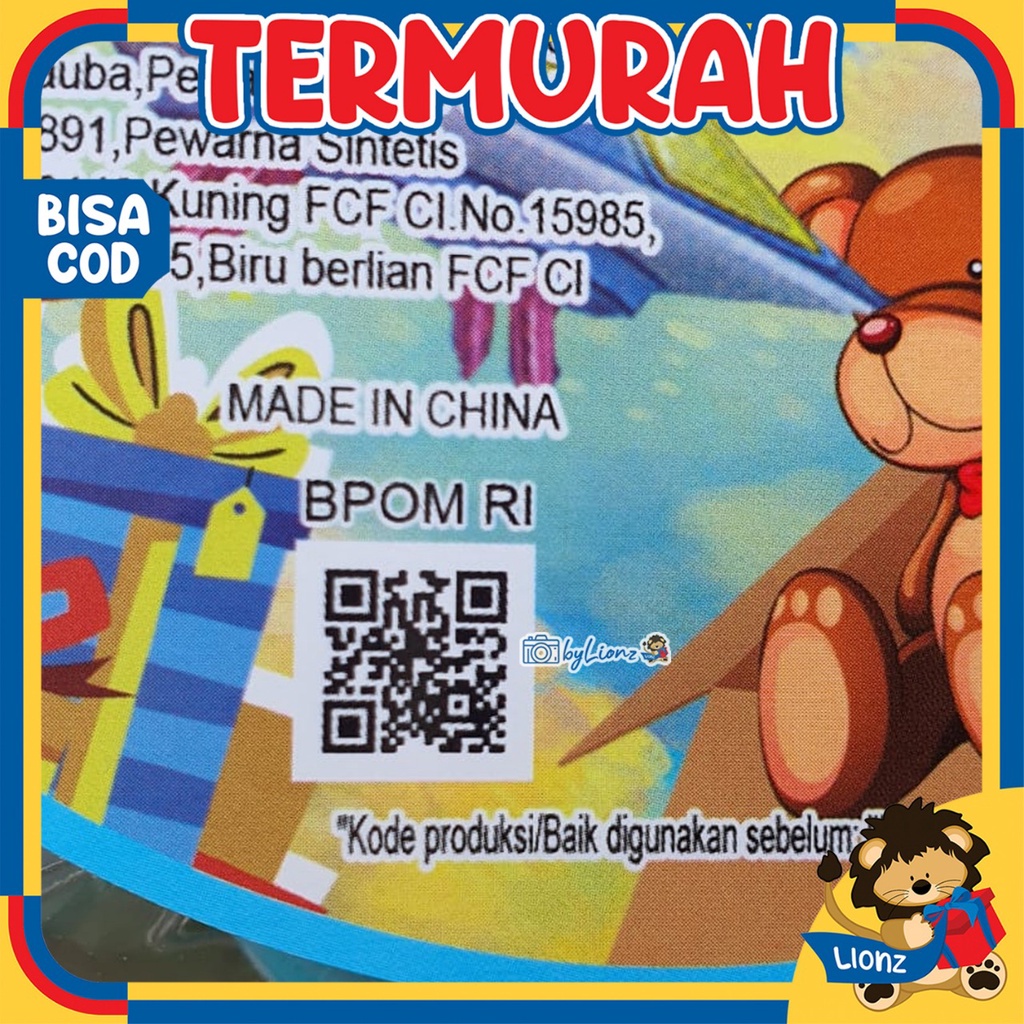 Permen halal trolli planet gummy isi selai / permen viral halal bukan permen karet (1pcs)