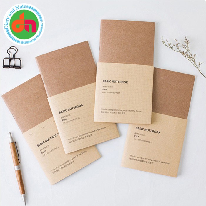 

[RESTOCK] Buku Catatan Aneka Motif Basic Notebook For Everyday Life - Cash Book