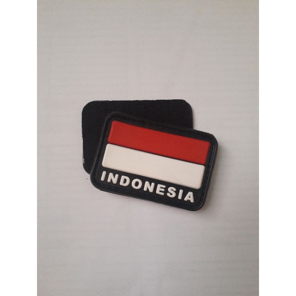 Emblem Patch Rubber Bendera indonesia/palestina/Garuda