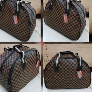 Penjualan Terbanyak.. TRAVEL BAG ELLE JUMBO/TRAVEL BAG LV DAMIER/TAS PULANG KAMPUNG