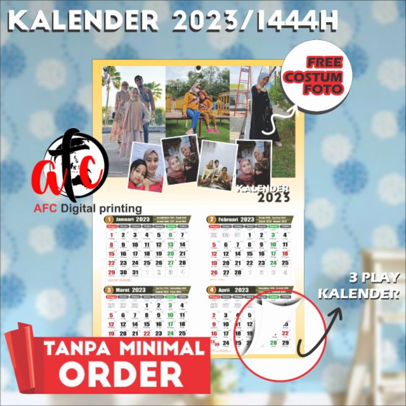 

Kalender Custom foto Murah