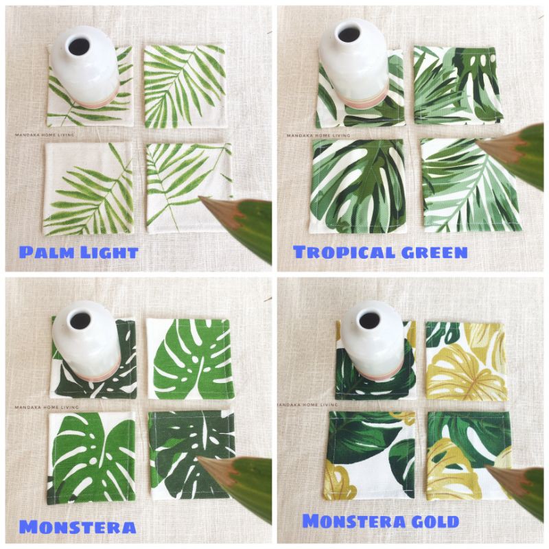 Coaster Kain Part 1 / Tatakan Gelas Kain / Alas Gelas / Tatakan Gelas Motif