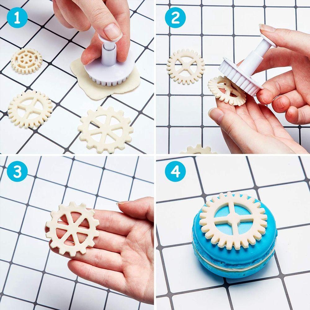 [Elegan] Cetakan Plunger Kue Plunger Plastik Fondant Cutter Baking Mold Cetakan Kue Sugarcraft Aksesoris Baking