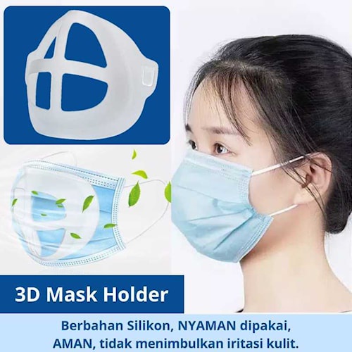 

PENYANGGA MASKER 3D MASK BRACKET SILIKON MASKER HOLDER SIRKULASI UDARA