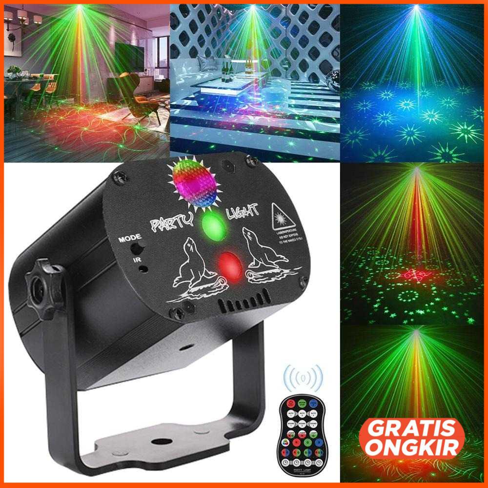 Proyektor Laser LED Lampu DJ Party RGB Lights USB 8W -CH-M0001