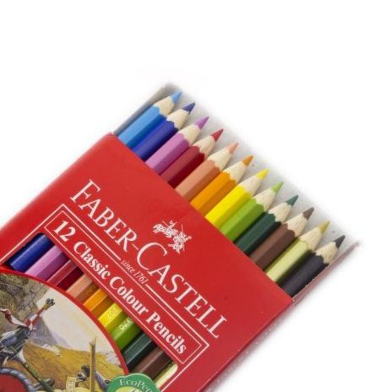 Faber Castell Pensil Warna Classic 12 Pendek