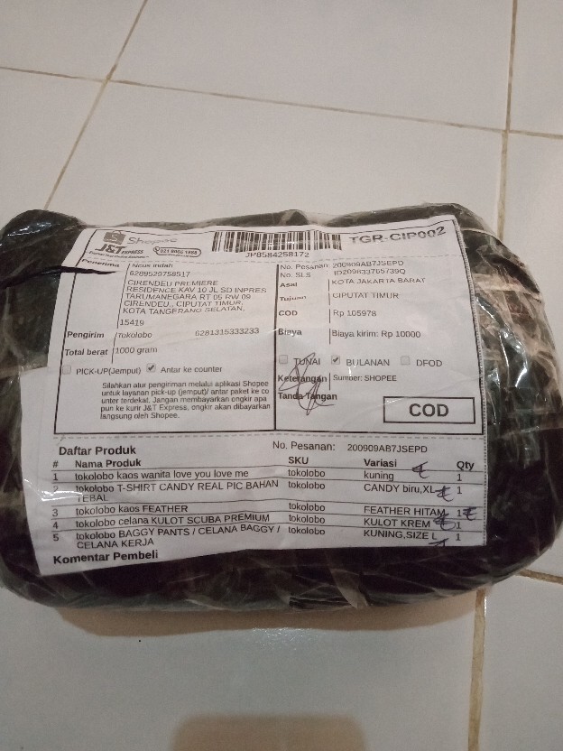 Tokolobo Celana Kulot Leony Shopee Indonesia