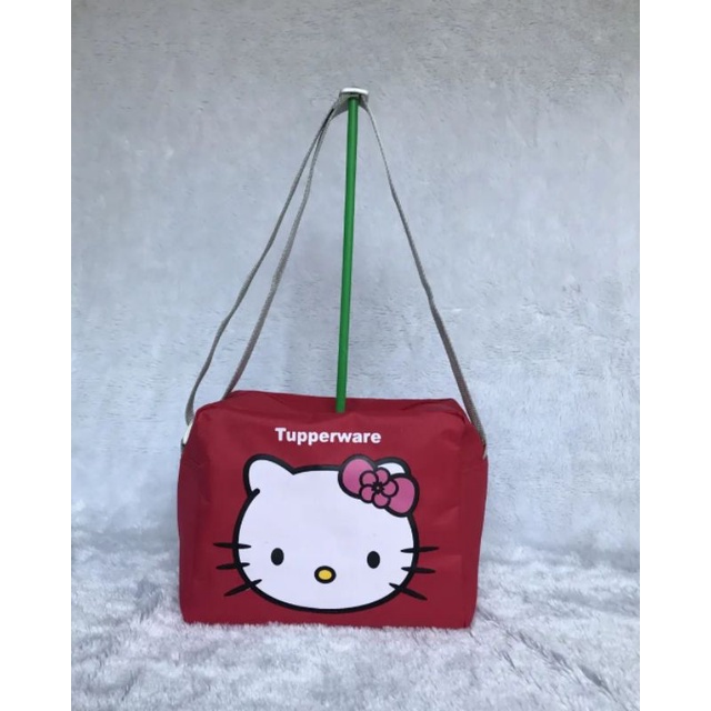 Tas Selempang Hello Kitty Tupperware/Tas Bekal Hello Kitty Tupperware