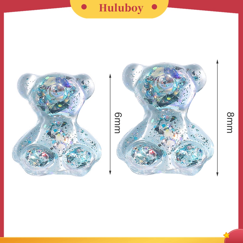 Huluboy Huluboy♡ 50 Pcs Berlian Imitasi 3D Multifungsi Bahan Resin Untuk Dekorasi Nail Art