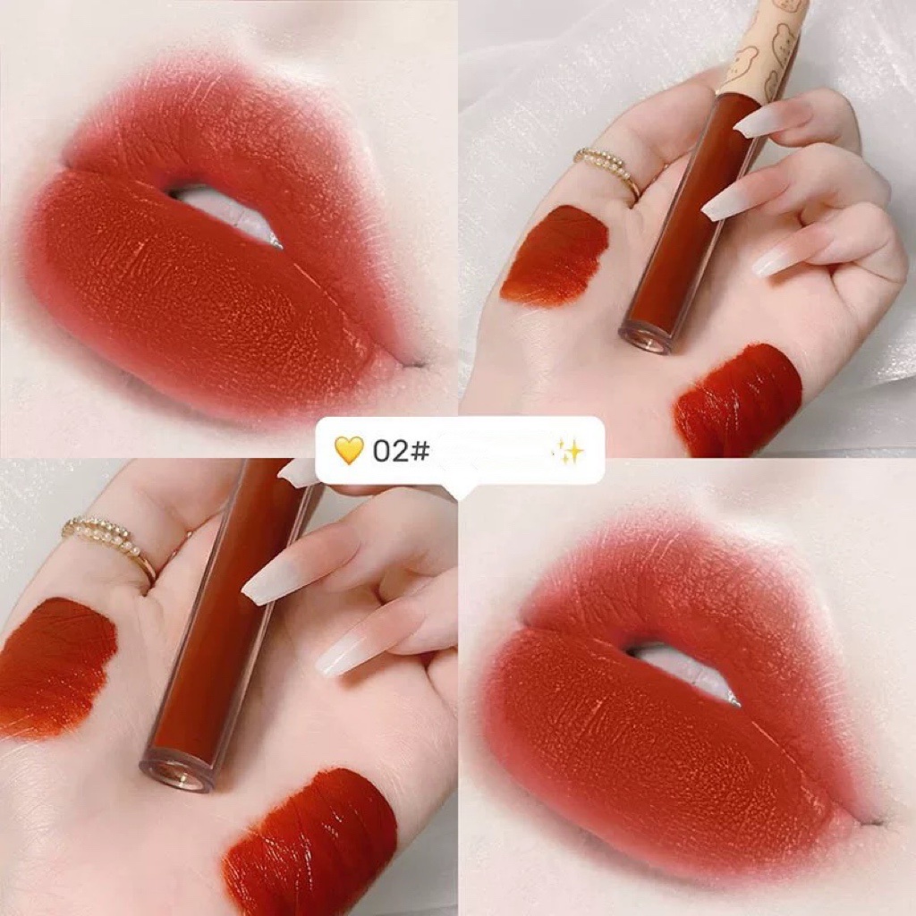 Lipstik Lipcream Matte Lembut Tahan Lama 4 warna