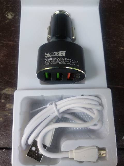 SECRET G C703Q Car FAST Charger Quick Charger 3.0 Casan mobil  3port USB CAR Charger QC3.0 Original