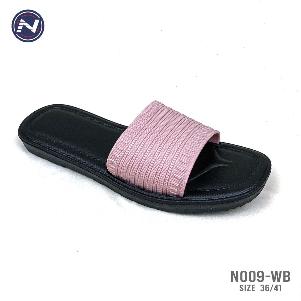 Sandal Wanita Kekinian Selop Santai Flat Cantik Casual Nyaman Empuk Ringan - N009 (36/41)