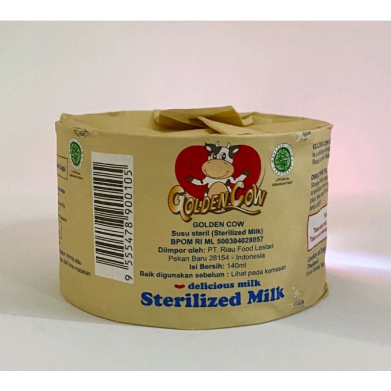 Susu Steril Golden Cow 140ml