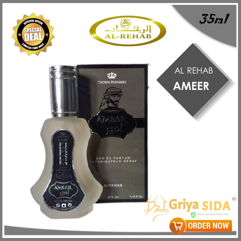 Parfum al rehab ameer 35ml original minyak wangi alrehab spray ameer PROMO!