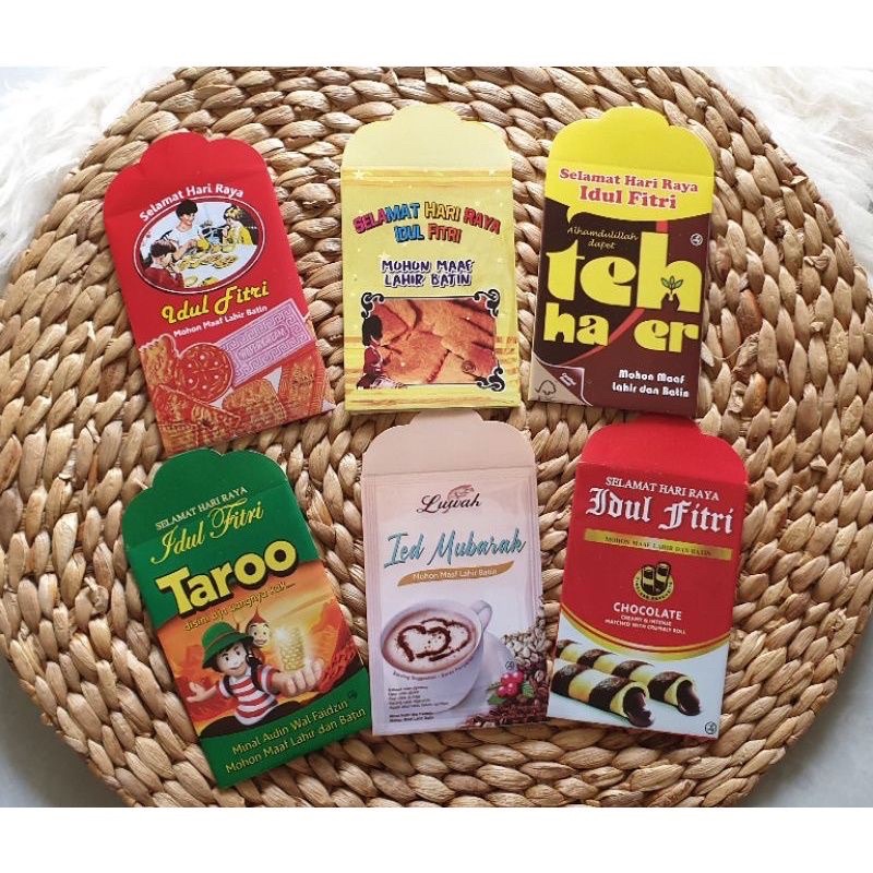 

AMPLOP ANGPAU LEBARAN VIRAL motif SNACK (siap pakai) sudah di LEM/ISI 10 PERPACK / BISA PILIH MOTIF