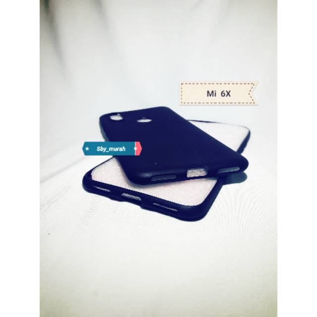 Case Xiaomi 6X / Mi 6X / Mi6x Silikon Hitam Softcase Black Matte