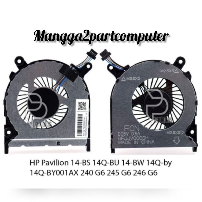 Cooling Fan Kipas HP 14-BS 14-BW 14 bw 14 bs 240 G6 245 G6