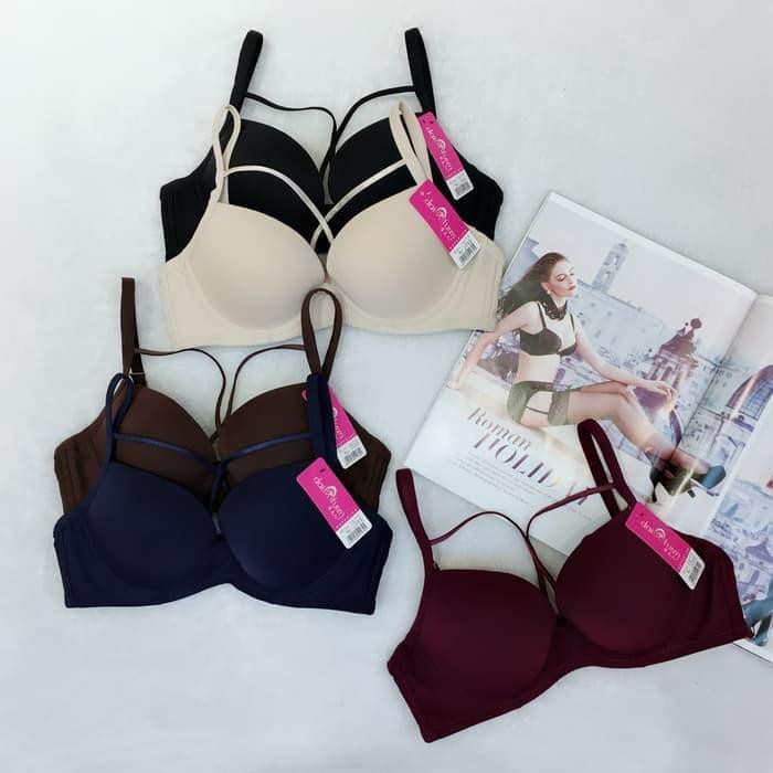 MURAH MERIAH BRA BUSA PUSH UP TALI SILANG DEPAN BH KAWAT DFR WANITA BH1095 !!!