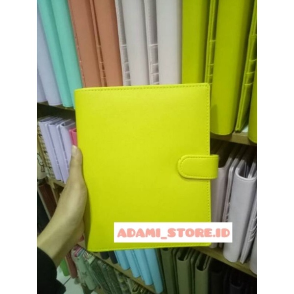 

Binder Ready Polos Fiber Leather A6 6 ring) , A5 (20 ring) dan B5 (26ring)
