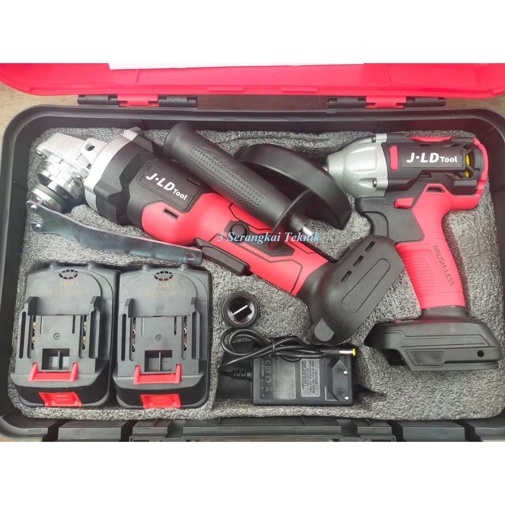 Paket Bor Gerinda cordless 48volt Jld tools