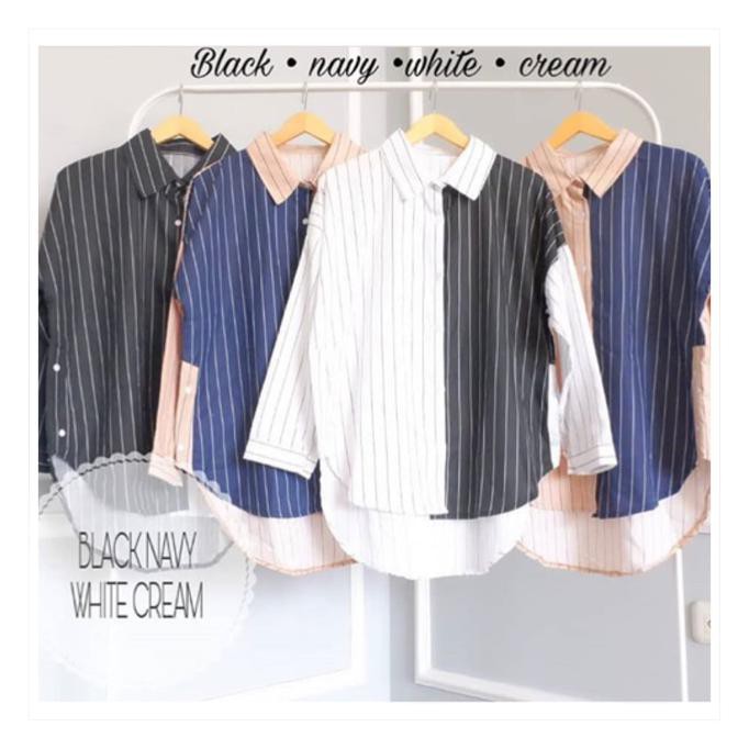 BARANG MURAH ZARA SHIRT STRIPE KEKINIAN