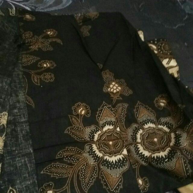 Batik Wanita Maxi Cardi Pager Bunga Modern Kekinian Kerja Kantor Kondangan Murah Seragaman