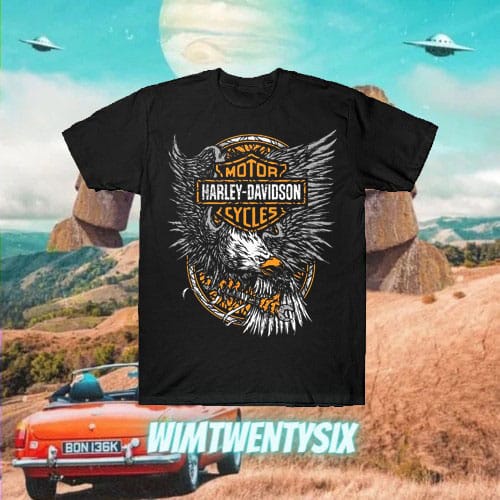 KAOS HARLEY DAVIDSON MOTOR CYCLES VINTAGE TEE (UNISEX SLIMFIT T-SHIRT)