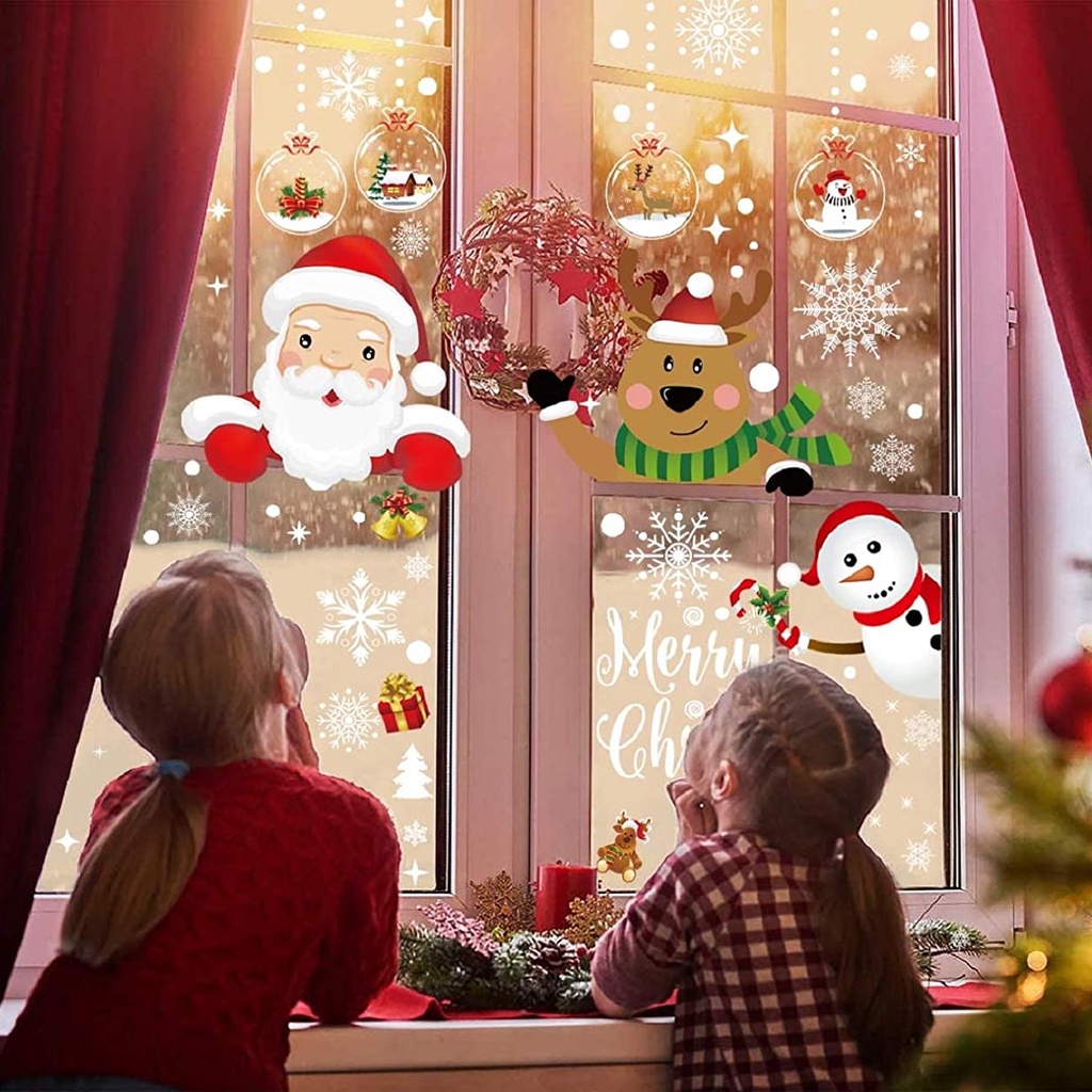 [Christmas Products]Christmas Window Stickers Christmas Stickers Decoration