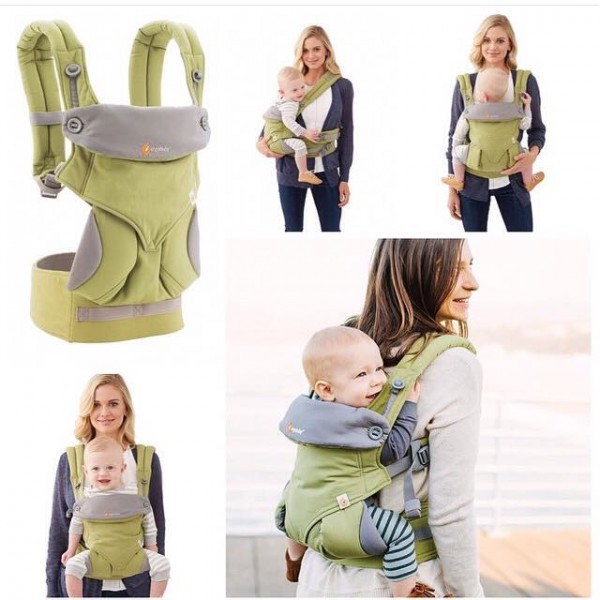 Gendongan Ergo Baby - Ergo Baby Carrier 360 Green (4 posisi)