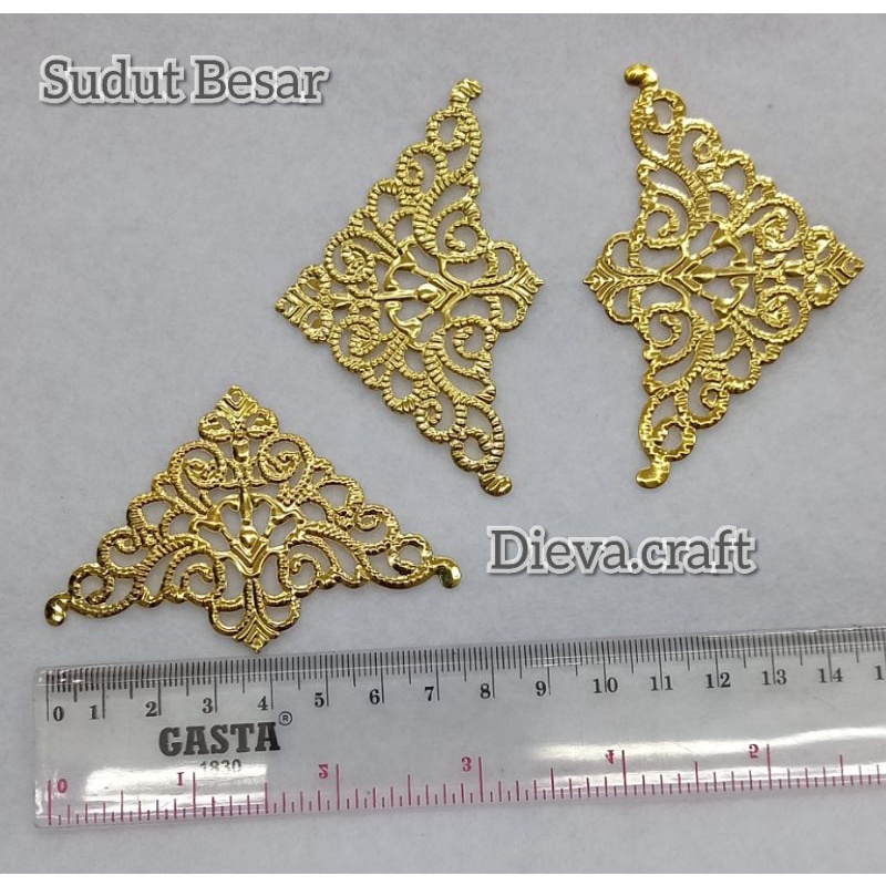 Sudut hantaran Besar / lempengan variasi segitiga / siku hantaran / lempengan gold