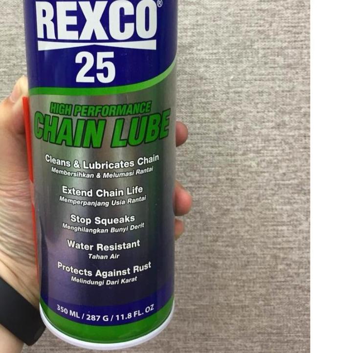 ➮ Pelumas Rantai REXCO 25 350ml Chainlube Minyak Oli Rantai Motor Mobil Mesin Dll ✸