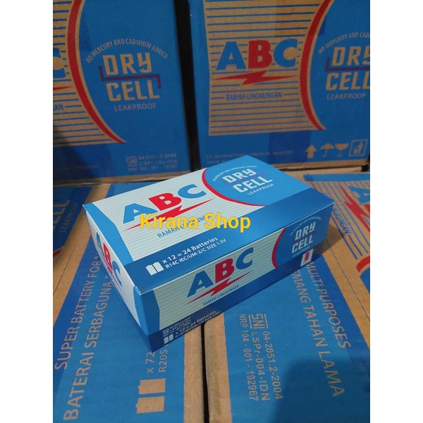 batre C / abc tanggung 1 box isi 24 pcs