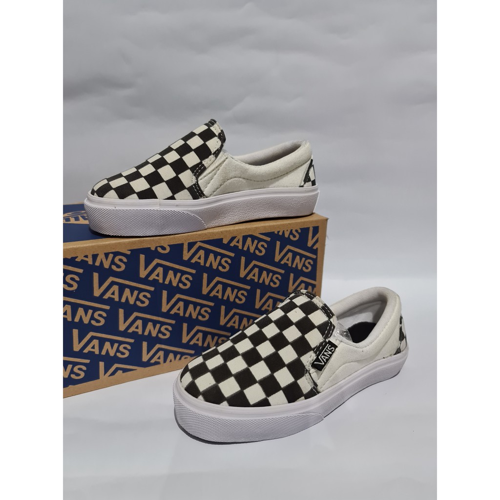 SLIP ON ANAK VANS CATUR FASHION KIDS VANS OLDSKOOL SLOP VANS ANAK SIZE 26-30