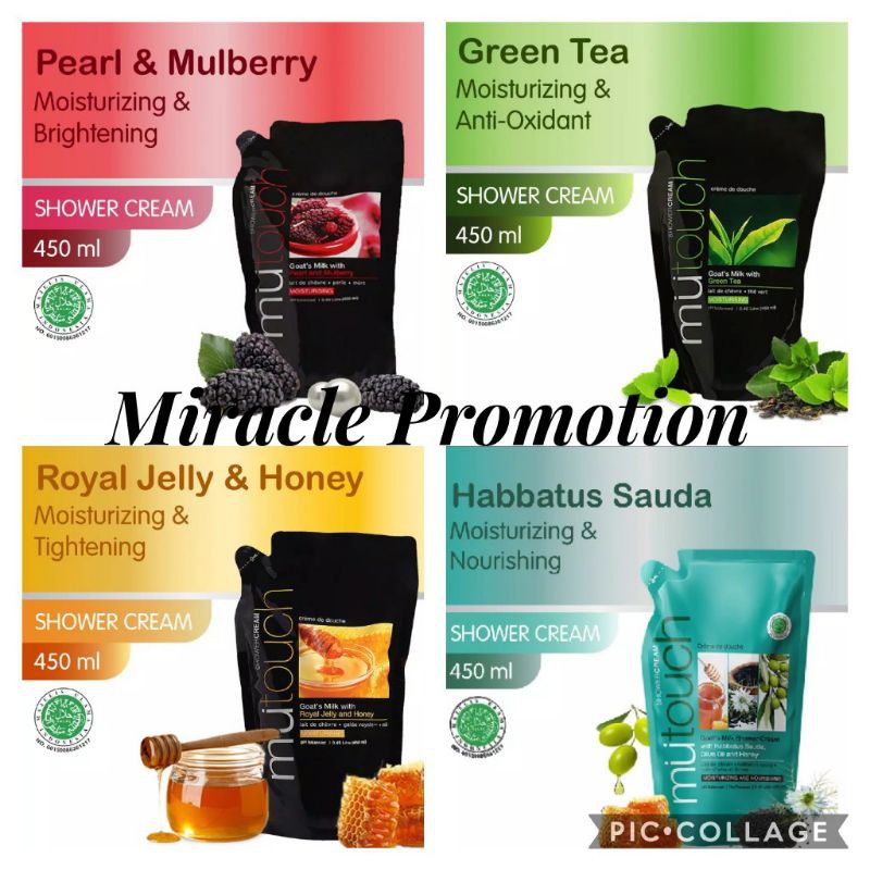 Mutouch Shower Cream 450ml (Sabun Mandi)