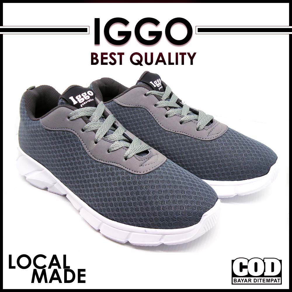 IGGO ULTRALIGHT SEPATU CASUAL PRIA OLAHRAGA KULIAH KERJA FASHION COWOK