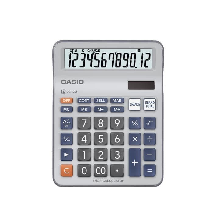 

Calculator Casio Dc-12M Kalkulator Toko Shop Desktop 12 Digits