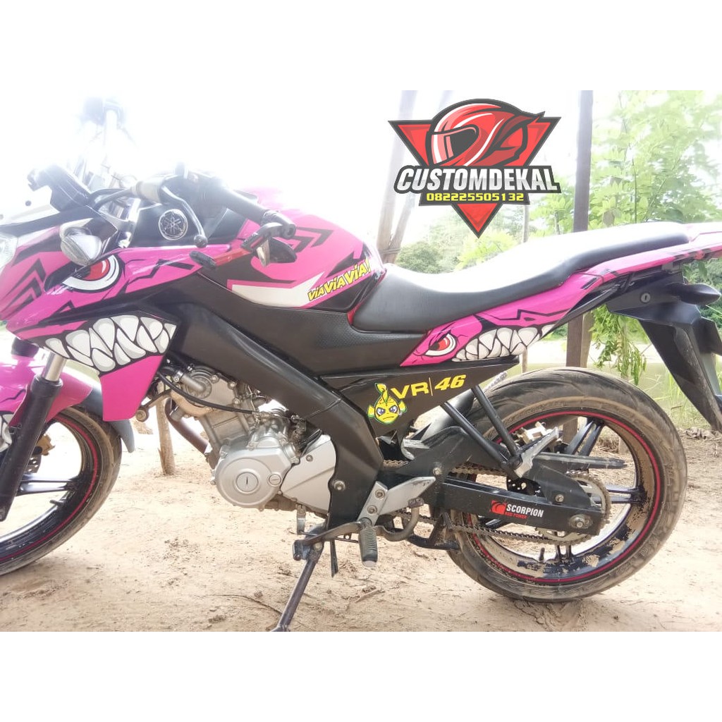 Jual 694 DEKAL DECAL MOTOR VIXION NVL NVA STIKER STICKER STRIPING BODY Shark Pink Indonesia Shopee Indonesia