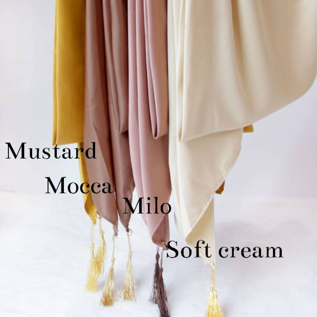 SALE LAST STOK! SEGITIGA INSTAN TASSEL SATIN PREMIUM / SQUARE INSTAN TASSEL