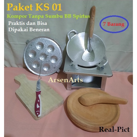 Mainan Masak Masakan Paket KS 01 Cb Mainan Anak Perempuan Versi Mini Kompor Tanpa Sumbu BB Spirtus 7 barang