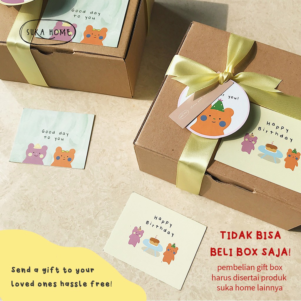 Tambahan Packaging Gift Box Tidak Bisa Beli Box Saja. WAJIB BELI PRODUK SUKA HOME  (BACA DESKRIPSI) hi