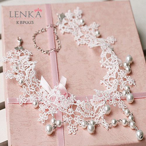 [STOK TERBATAS] KALUNG BROKAT AKSESORIS PERNIKAHAN PESTA MUTIARA KBP003